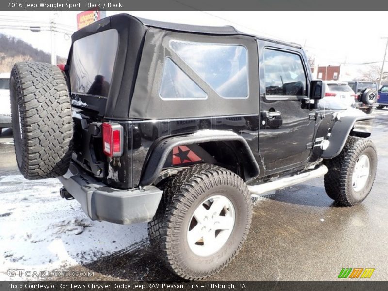 Black / Black 2016 Jeep Wrangler Sport