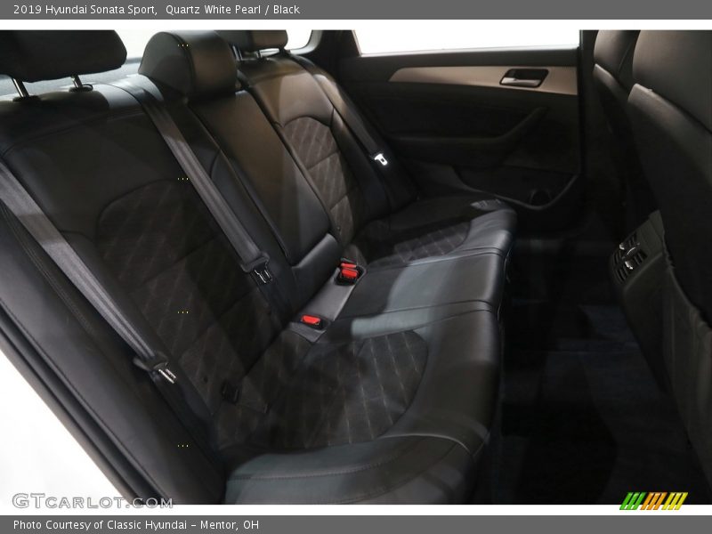 Quartz White Pearl / Black 2019 Hyundai Sonata Sport