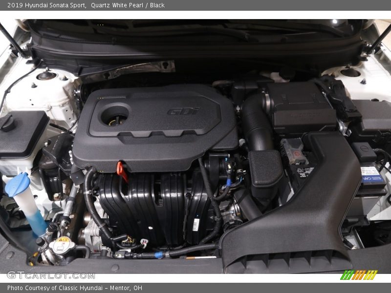 Quartz White Pearl / Black 2019 Hyundai Sonata Sport