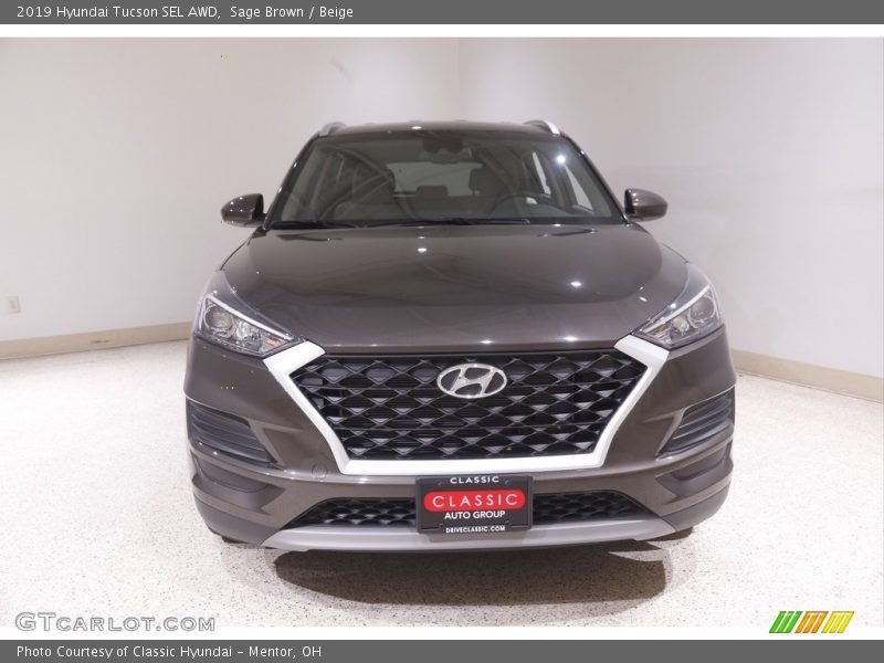 Sage Brown / Beige 2019 Hyundai Tucson SEL AWD