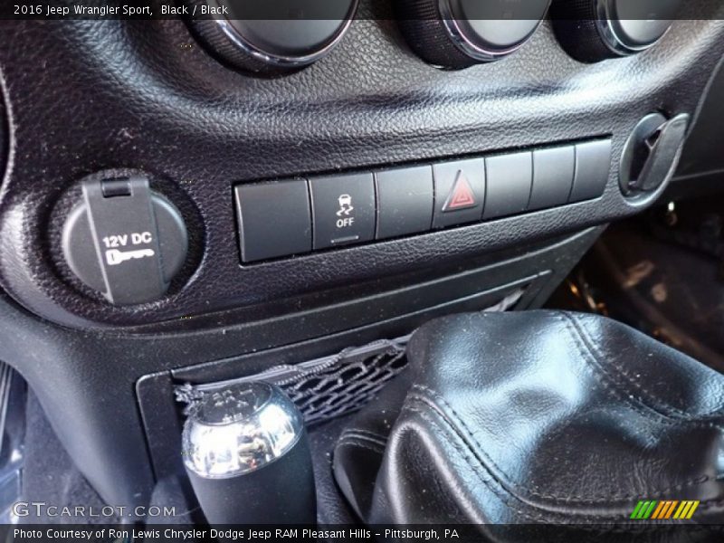 Black / Black 2016 Jeep Wrangler Sport