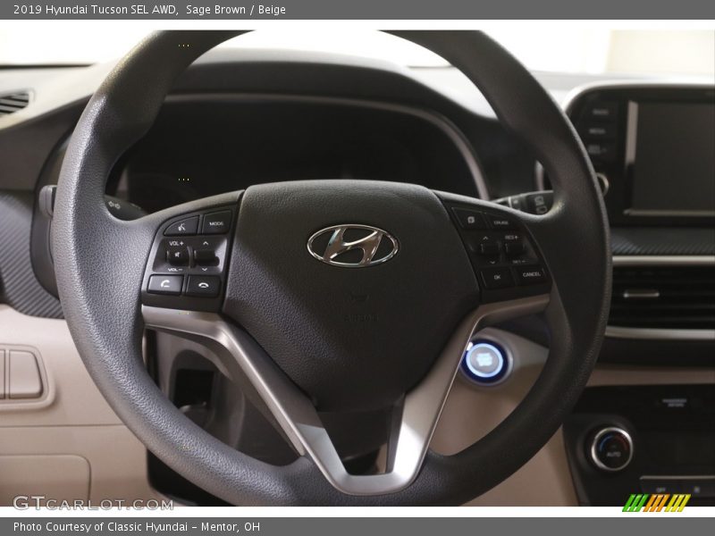 Sage Brown / Beige 2019 Hyundai Tucson SEL AWD