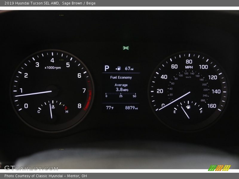 Sage Brown / Beige 2019 Hyundai Tucson SEL AWD