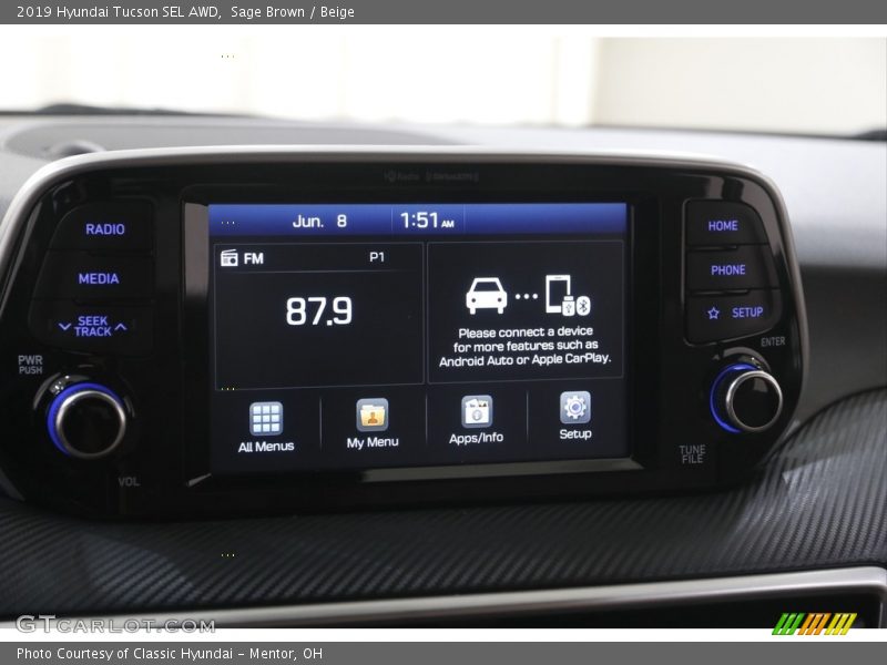 Sage Brown / Beige 2019 Hyundai Tucson SEL AWD