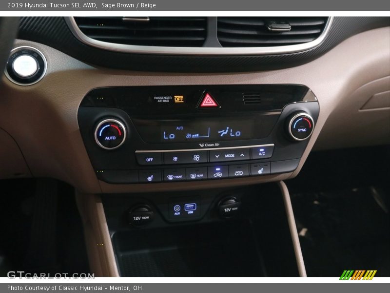 Sage Brown / Beige 2019 Hyundai Tucson SEL AWD