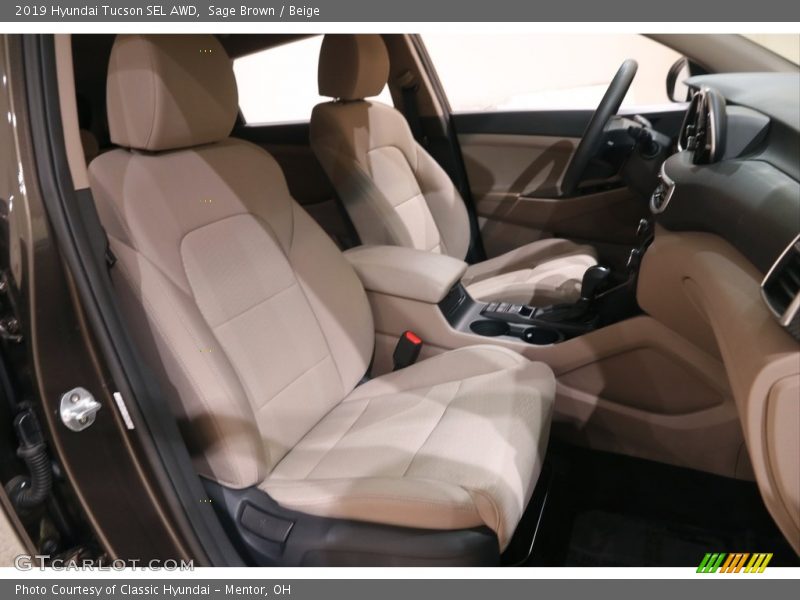 Sage Brown / Beige 2019 Hyundai Tucson SEL AWD