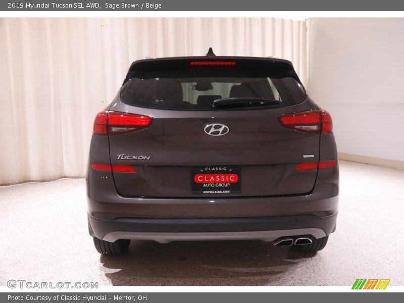 Sage Brown / Beige 2019 Hyundai Tucson SEL AWD