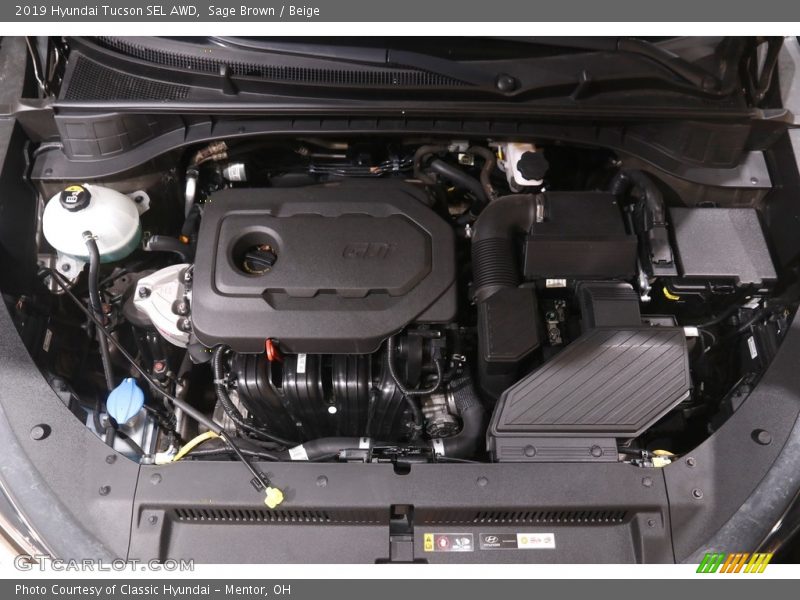 Sage Brown / Beige 2019 Hyundai Tucson SEL AWD