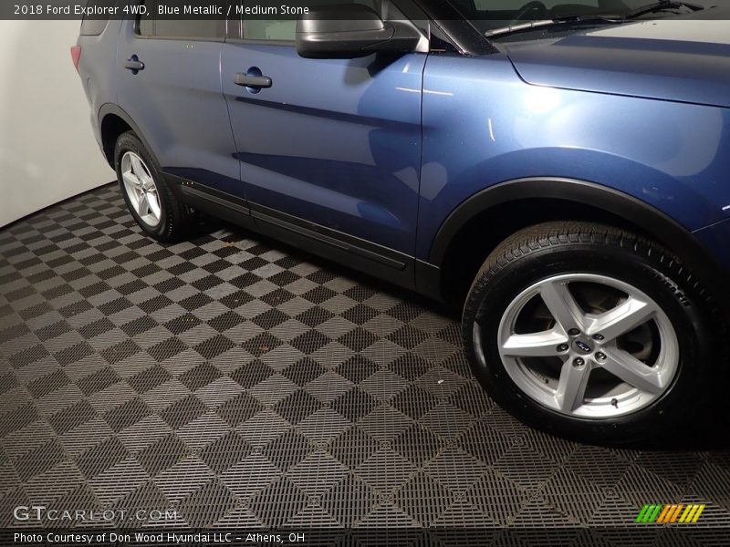 Blue Metallic / Medium Stone 2018 Ford Explorer 4WD