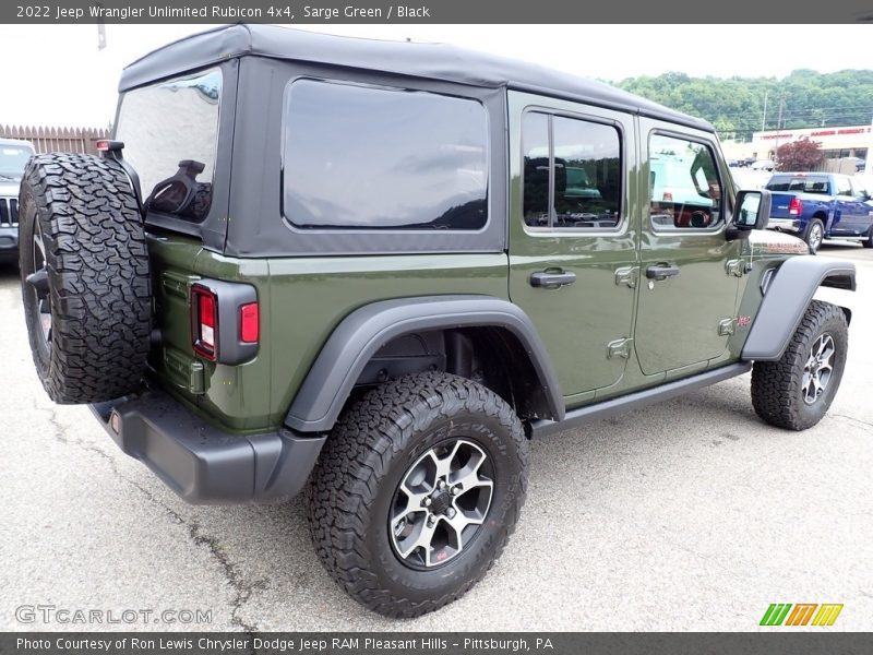 Sarge Green / Black 2022 Jeep Wrangler Unlimited Rubicon 4x4