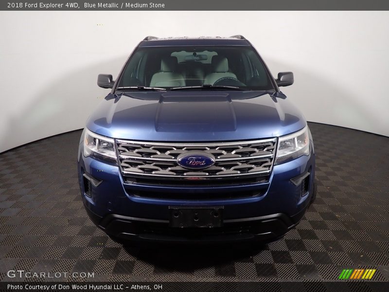 Blue Metallic / Medium Stone 2018 Ford Explorer 4WD
