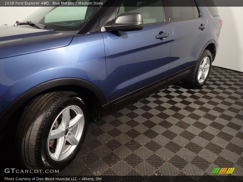 Blue Metallic / Medium Stone 2018 Ford Explorer 4WD
