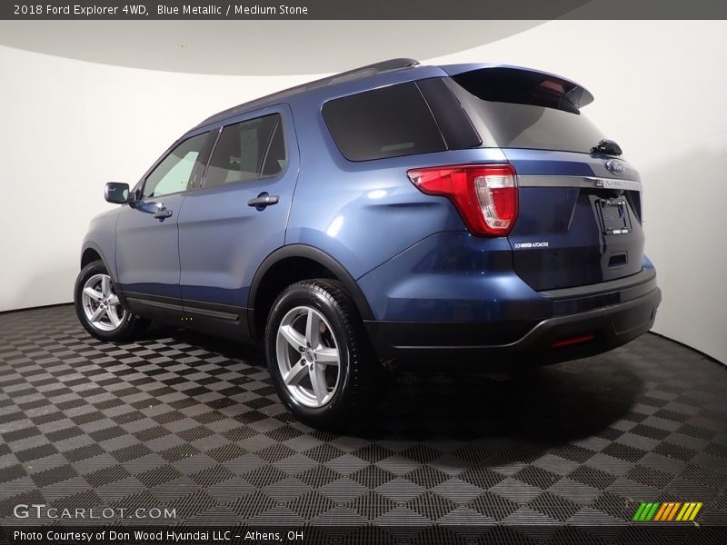 Blue Metallic / Medium Stone 2018 Ford Explorer 4WD