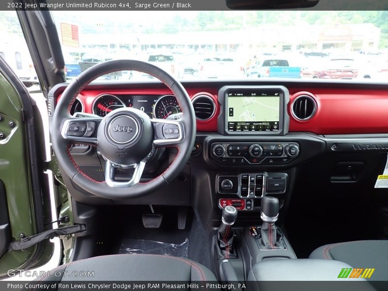 Dashboard of 2022 Wrangler Unlimited Rubicon 4x4