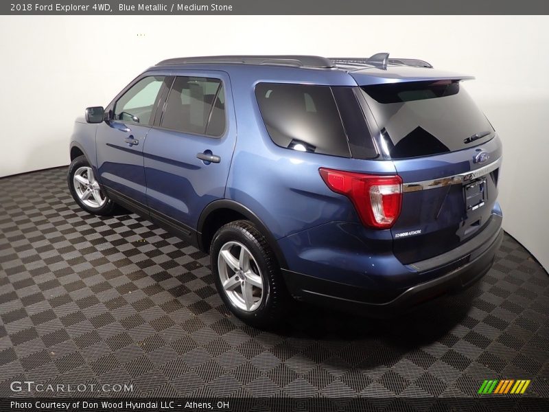 Blue Metallic / Medium Stone 2018 Ford Explorer 4WD