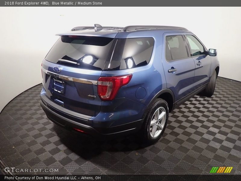 Blue Metallic / Medium Stone 2018 Ford Explorer 4WD