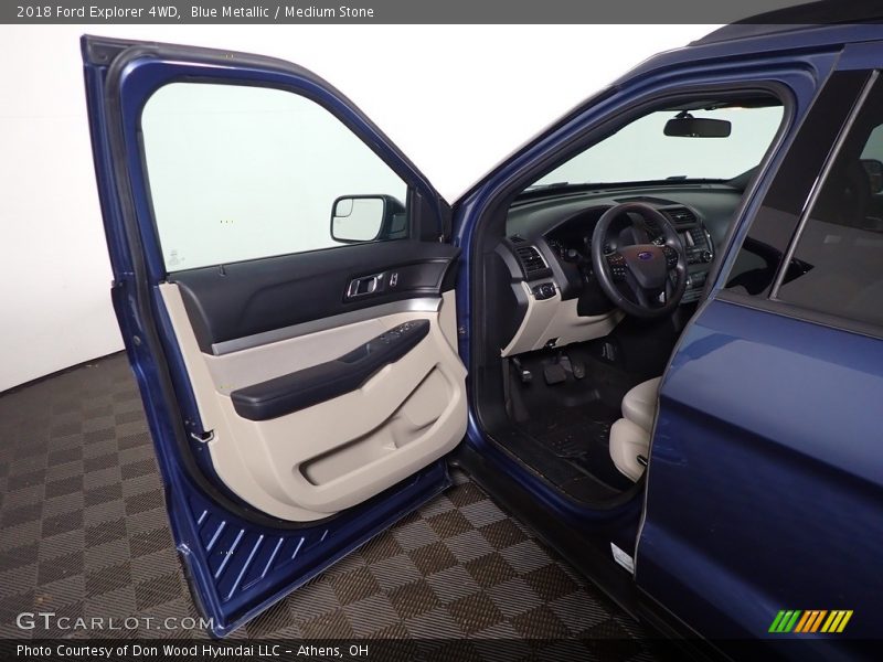 Blue Metallic / Medium Stone 2018 Ford Explorer 4WD