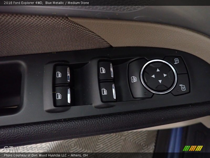 Blue Metallic / Medium Stone 2018 Ford Explorer 4WD