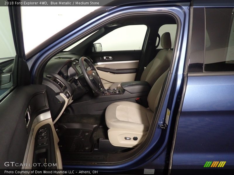 Blue Metallic / Medium Stone 2018 Ford Explorer 4WD