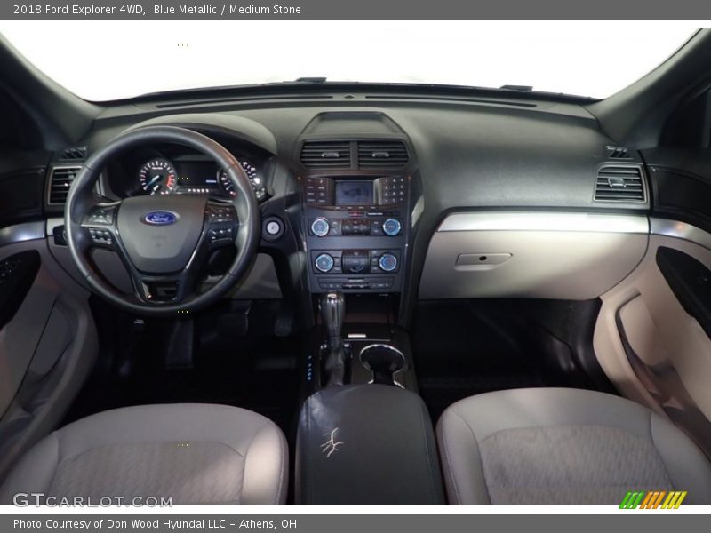 Blue Metallic / Medium Stone 2018 Ford Explorer 4WD