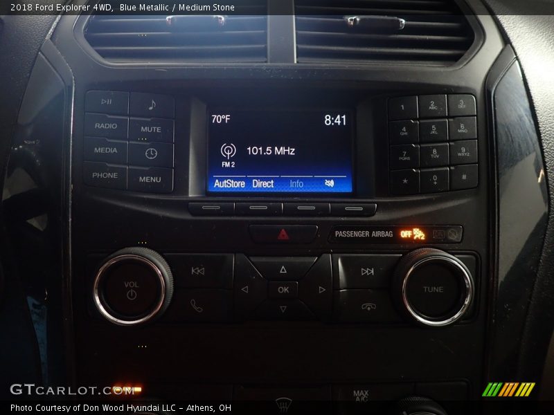 Blue Metallic / Medium Stone 2018 Ford Explorer 4WD