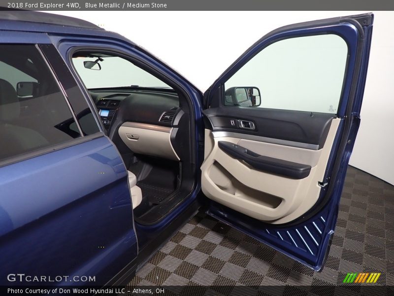 Blue Metallic / Medium Stone 2018 Ford Explorer 4WD