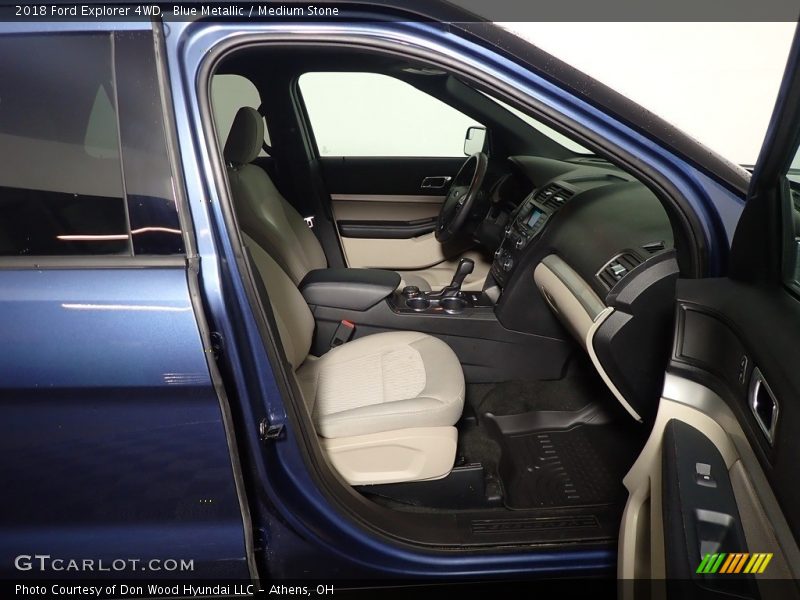 Blue Metallic / Medium Stone 2018 Ford Explorer 4WD