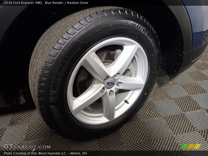 Blue Metallic / Medium Stone 2018 Ford Explorer 4WD