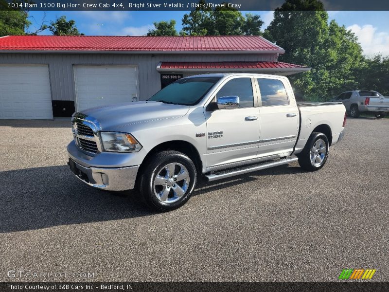 Bright Silver Metallic / Black/Diesel Gray 2014 Ram 1500 Big Horn Crew Cab 4x4