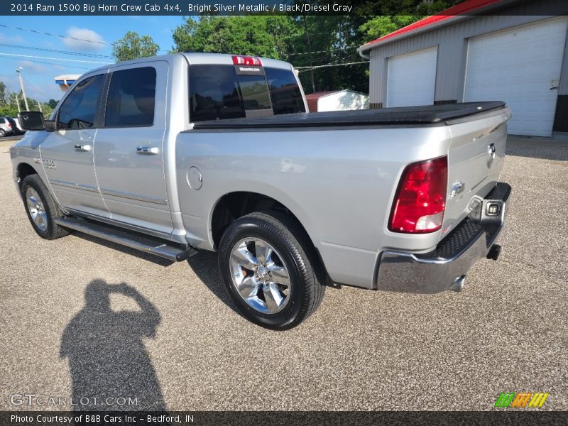 Bright Silver Metallic / Black/Diesel Gray 2014 Ram 1500 Big Horn Crew Cab 4x4