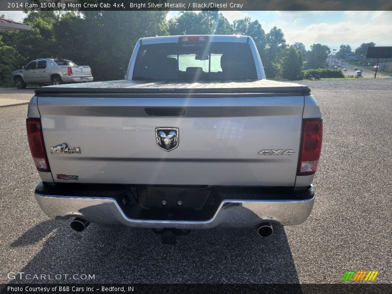 Bright Silver Metallic / Black/Diesel Gray 2014 Ram 1500 Big Horn Crew Cab 4x4