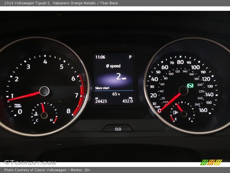 Habanero Orange Metallic / Titan Black 2019 Volkswagen Tiguan S