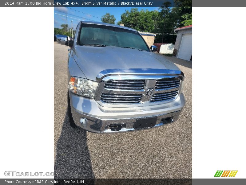 Bright Silver Metallic / Black/Diesel Gray 2014 Ram 1500 Big Horn Crew Cab 4x4