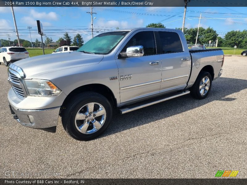 Bright Silver Metallic / Black/Diesel Gray 2014 Ram 1500 Big Horn Crew Cab 4x4