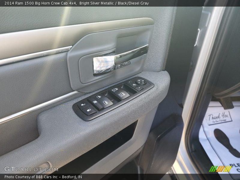 Bright Silver Metallic / Black/Diesel Gray 2014 Ram 1500 Big Horn Crew Cab 4x4