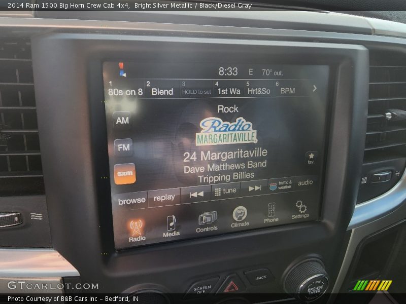 Bright Silver Metallic / Black/Diesel Gray 2014 Ram 1500 Big Horn Crew Cab 4x4