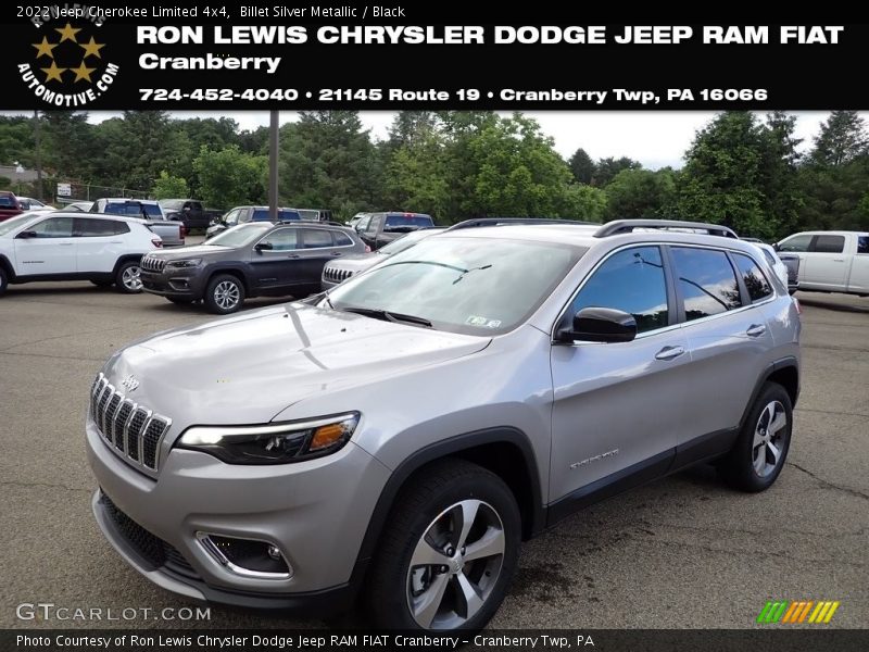 Billet Silver Metallic / Black 2022 Jeep Cherokee Limited 4x4