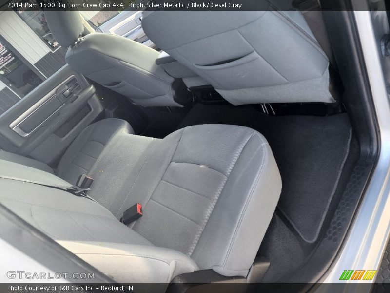Bright Silver Metallic / Black/Diesel Gray 2014 Ram 1500 Big Horn Crew Cab 4x4