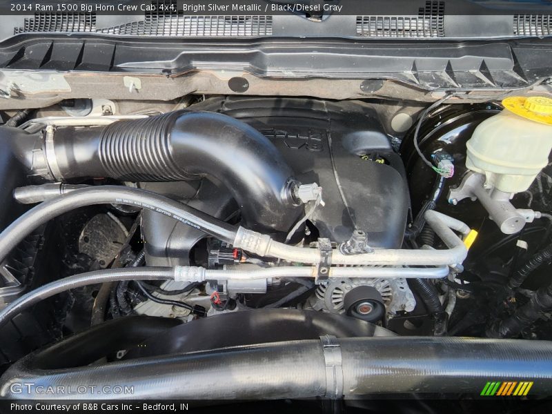 Bright Silver Metallic / Black/Diesel Gray 2014 Ram 1500 Big Horn Crew Cab 4x4