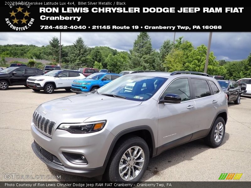 Billet Silver Metallic / Black 2022 Jeep Cherokee Latitude Lux 4x4