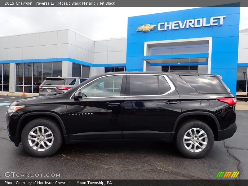Mosaic Black Metallic / Jet Black 2019 Chevrolet Traverse LS