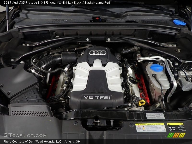 Brilliant Black / Black/Magma Red 2015 Audi SQ5 Prestige 3.0 TFSI quattro