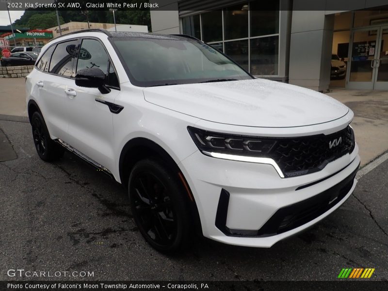 Glacial White Pearl / Black 2022 Kia Sorento SX AWD