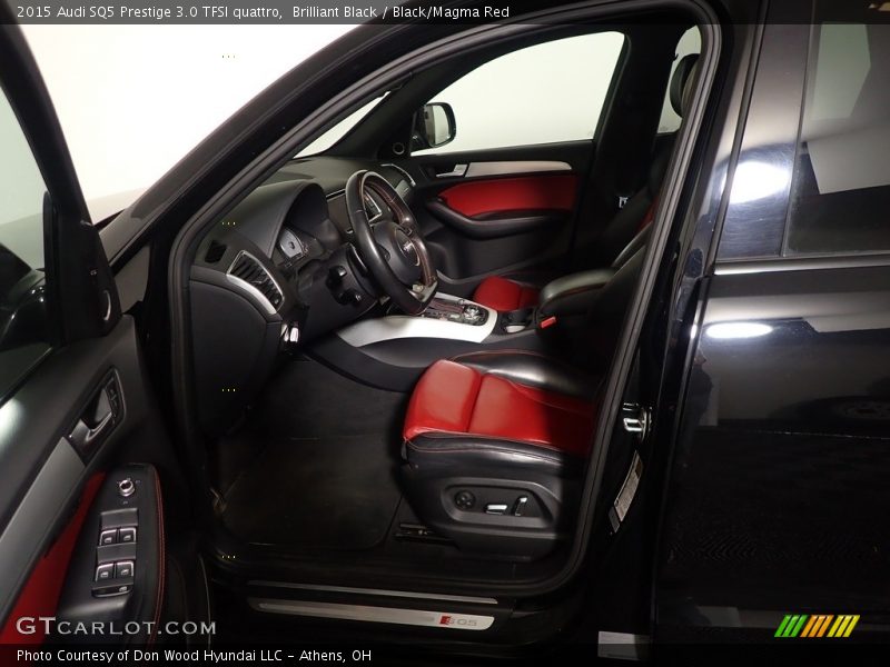 Brilliant Black / Black/Magma Red 2015 Audi SQ5 Prestige 3.0 TFSI quattro