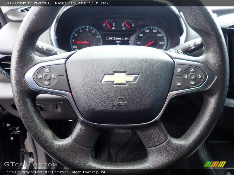Mosaic Black Metallic / Jet Black 2019 Chevrolet Traverse LS
