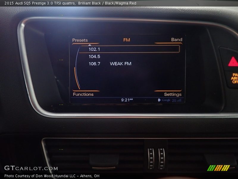 Brilliant Black / Black/Magma Red 2015 Audi SQ5 Prestige 3.0 TFSI quattro