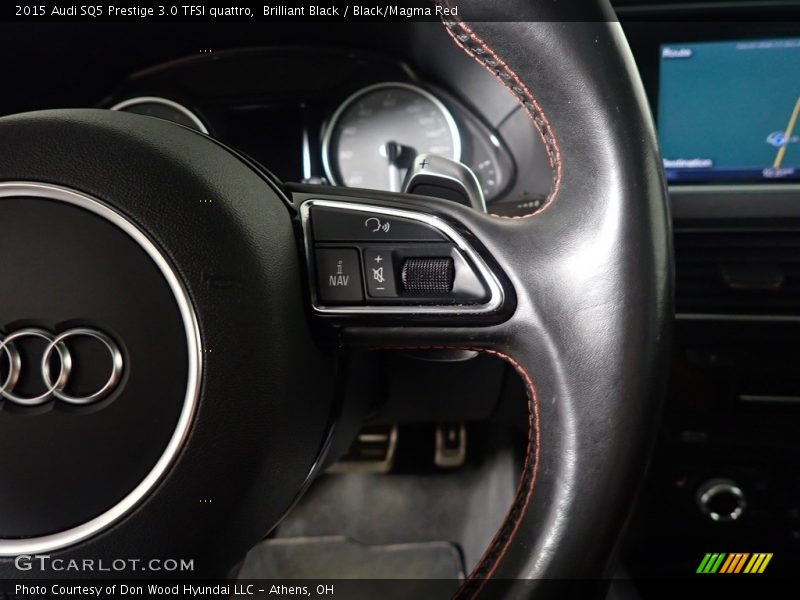 Brilliant Black / Black/Magma Red 2015 Audi SQ5 Prestige 3.0 TFSI quattro