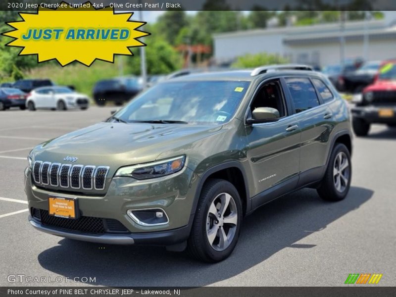 Olive Green Pearl / Black 2020 Jeep Cherokee Limited 4x4