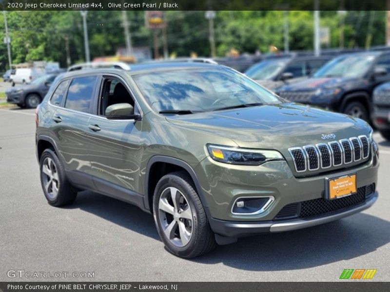 Olive Green Pearl / Black 2020 Jeep Cherokee Limited 4x4