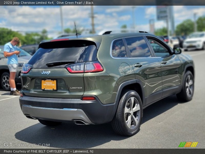 Olive Green Pearl / Black 2020 Jeep Cherokee Limited 4x4